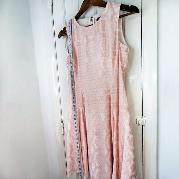 Tommy Hilfiger Geometric Sleeveless Smock Midi Dress Sz 4 - Picture 12 of 15